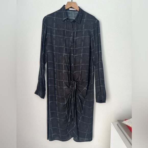 Marlota- Elegant Black Checkered Dress- 36 ( 6) - Picture 1 of 3